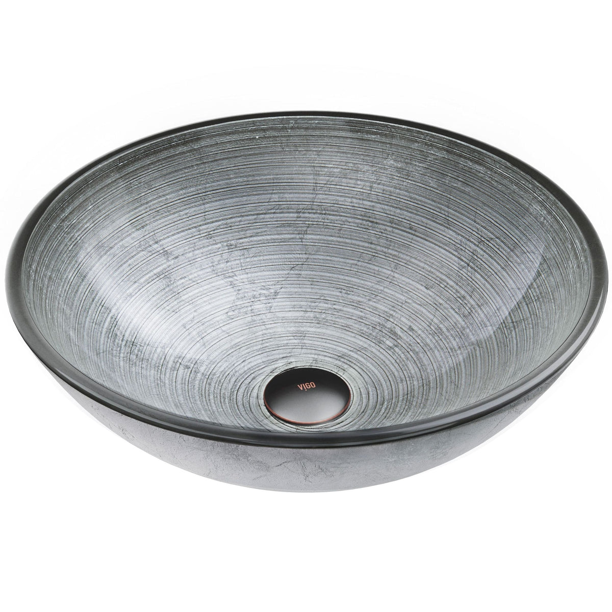 Bathroom Sinks, Glass, Gray - Item 0002090 F4