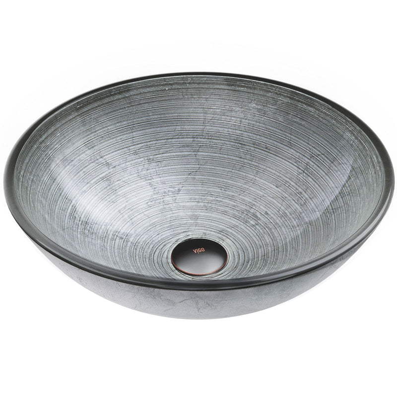 Bathroom Sinks, Glass, Gray - Item 0002090 F4