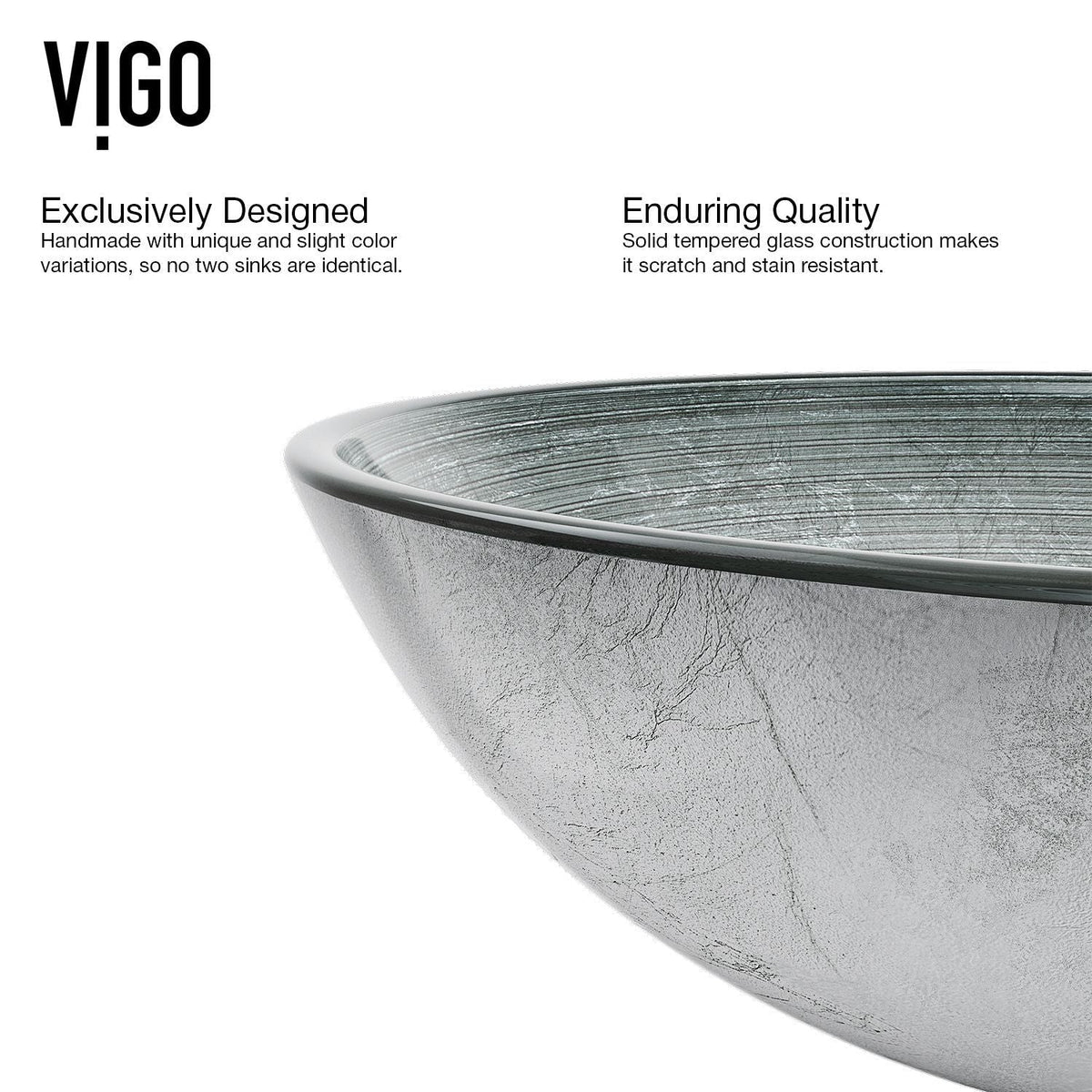 Bathroom Sinks, Glass, Gray - Item 0002090 F4