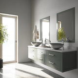 Bathroom Sinks, Glass, Gray - Item 0002090 F4