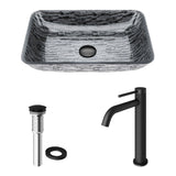 Bathroom Sinks, Glass, Grey - Item 0002096 L2