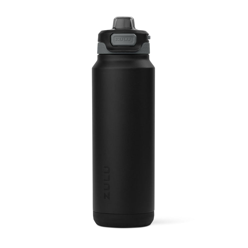 Water Bottle, 32-oz, Insulated, Stainless Steel, Black - Item 0006353 A1